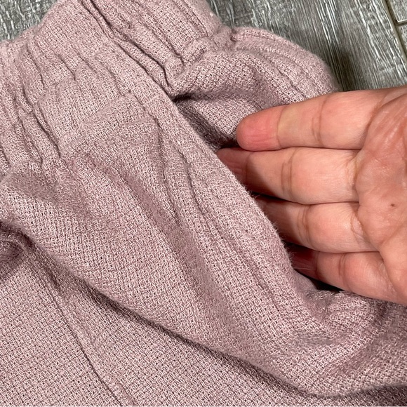 Madewell Breezewoven Pull-On High-Rise Straight Pants linen blend Size M - Picture 5 of 7